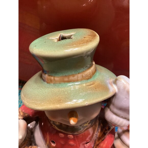 Yankee Candle Snowman &Kids Tea Light Candle Holder by Ronnie Walter Vintage - Picture 2 of 10